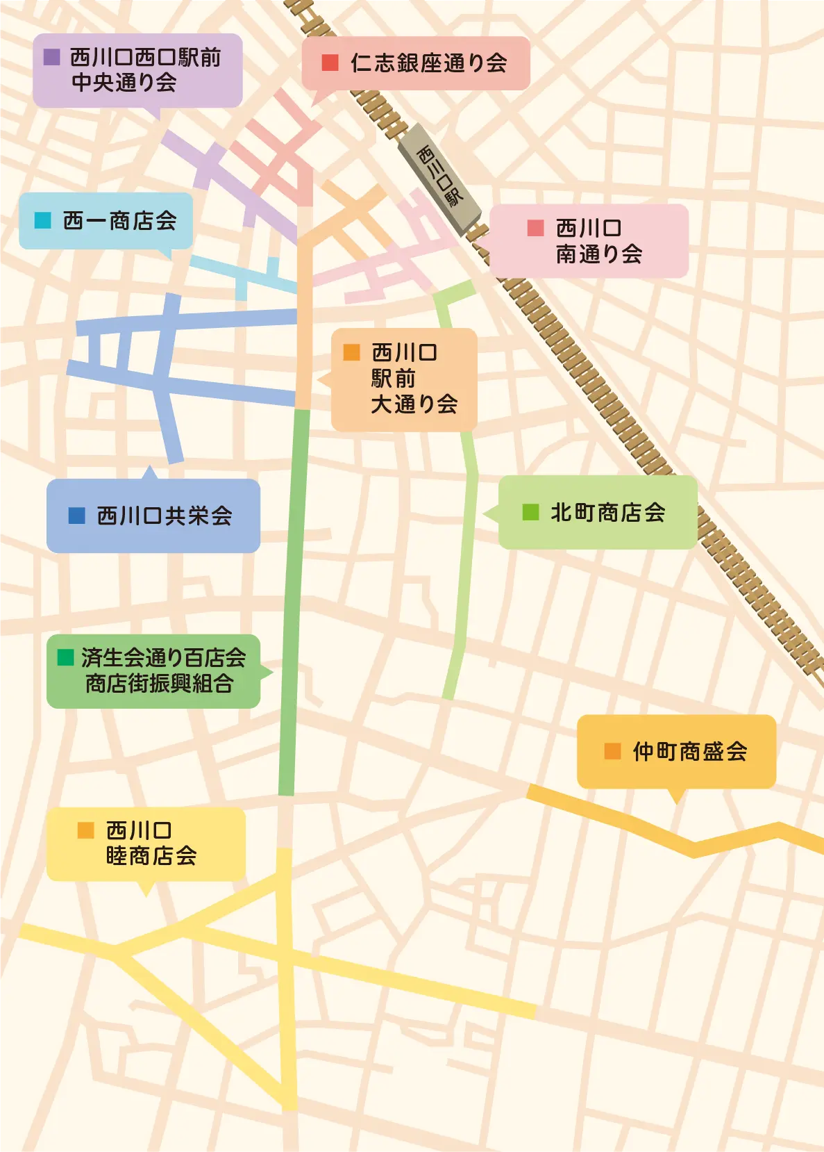 商店会エリアマップ